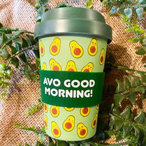 'Avo Good Morning' Bamboo Cup