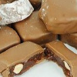 Chocolate Coated Turkish Delight with Almonds