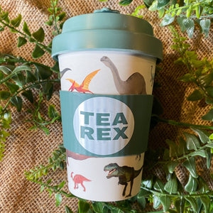 'Tea Rex' Bamboo Cup