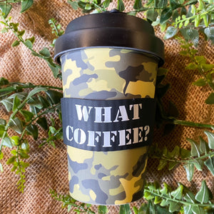 'What Coffee?' Bamboo Cup