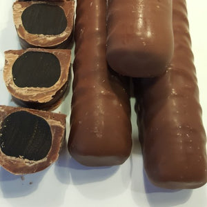Milk Chocolate Licorice Logs